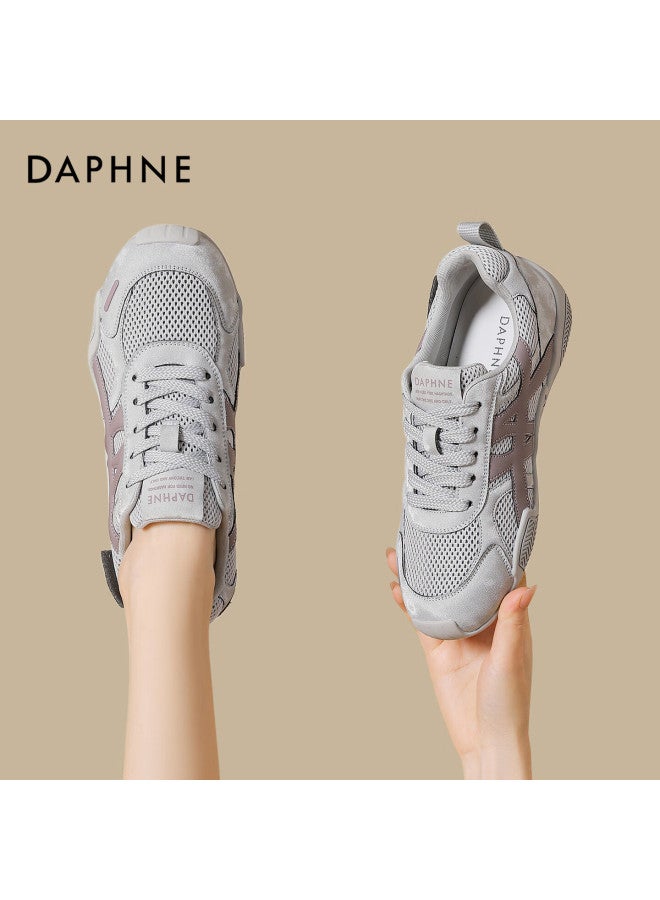 Daphne Soft Sole Autumn New Breathable Casual Sports Shoes Military Training Shoes 4025404172 Gray Purple Size 38 - Image 1