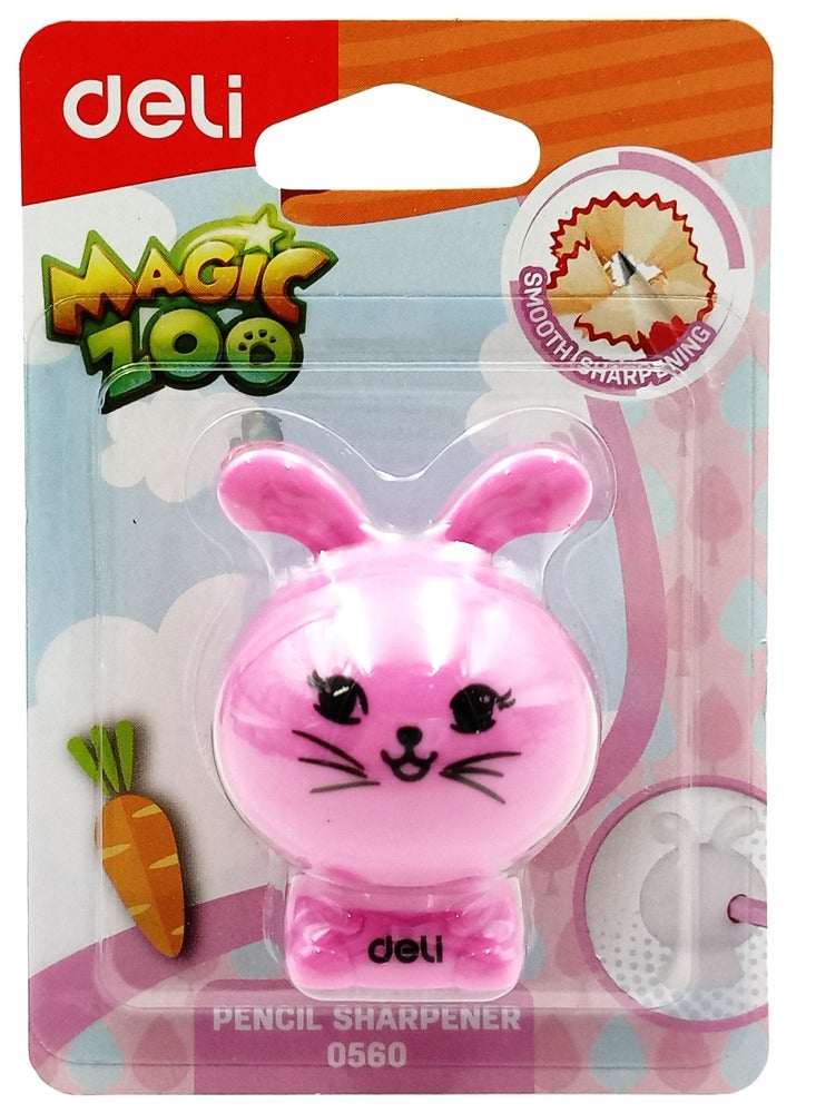 Deli مبراة أقلام سحرية ذات فتحة واحدة بألوان متنوعة - Image 1
