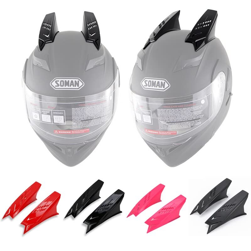 0TO6 Helmet Horns Punk Style Horn, Antenna, Helmet Spike/Mohawk |Shark Fins|(Neon Green), Motorcycling - Image 2