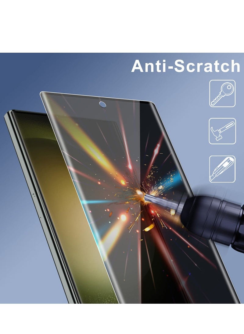 SHOPI Samsung Galaxy S23 Ultra Screen Protector, [5D Touch] Anti Spy 9H Tempered Glass, Edge to Edge Full Cover Screen Protector Anti-Fingerprint Screen Protector For Samsung Galaxy S23 Ultra - Image 5