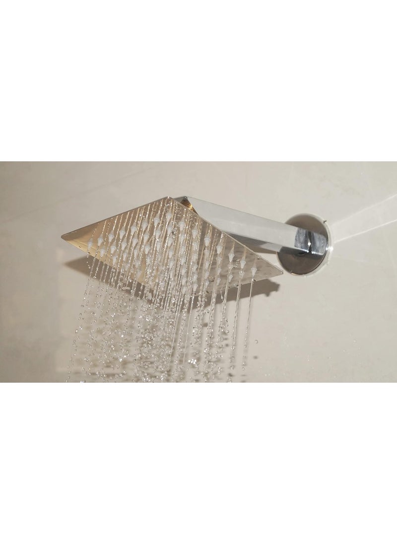 Pacify Pacify Size 6x6 SS Ultra Slim Shower Metallic Chrome Finish With 9 Arm 2  - Image 1