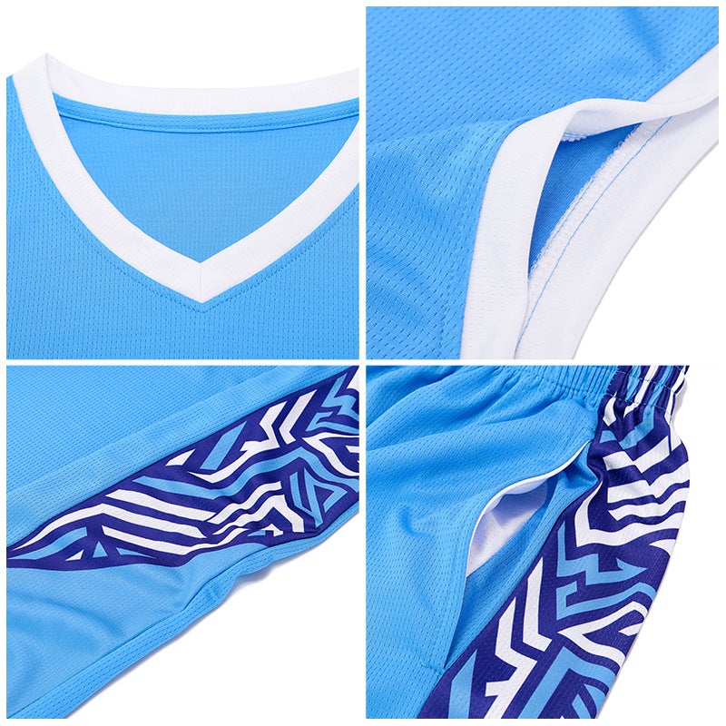 Summer Basketball Suit Suit Adult Male Student Quick-Drying Breathable Jersey Campus Female Children Training Competition Sportswear - Image 5