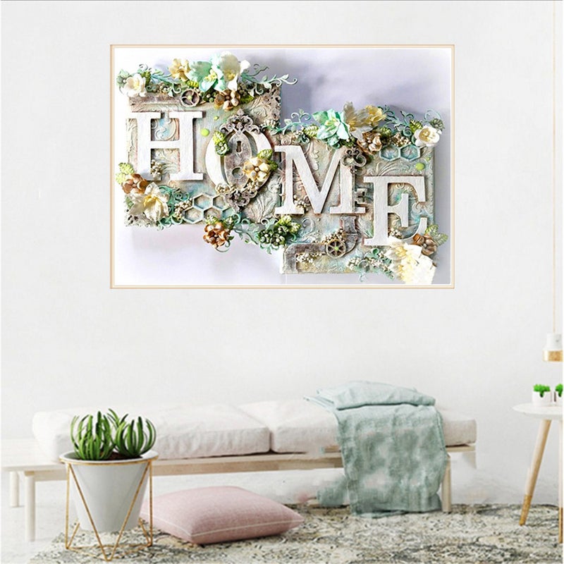 لوحة الماس DIY 5D S10109 40×30 مع حفر كامل تزيين بلقطات الماس البلورية فنون والحرف اليدوية لزيين جدار المنزل - Image 1