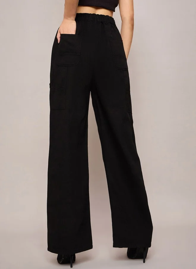 SASSAFRAS  High-Rise Black Jeans for Women  | Best Price UAE