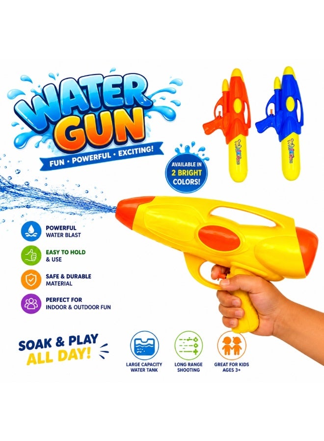Lukadah Kids Water Gun Toy – High Pressure Super Soaker Blaster for Boys & Girls – Colorful Plastic Squirt Gun with Easy Pump Action – Summer Outdoor Beach Pool Toy for Kids Age 3+ – Lightweight Durable Water Shooter Toy Gift - Image 1