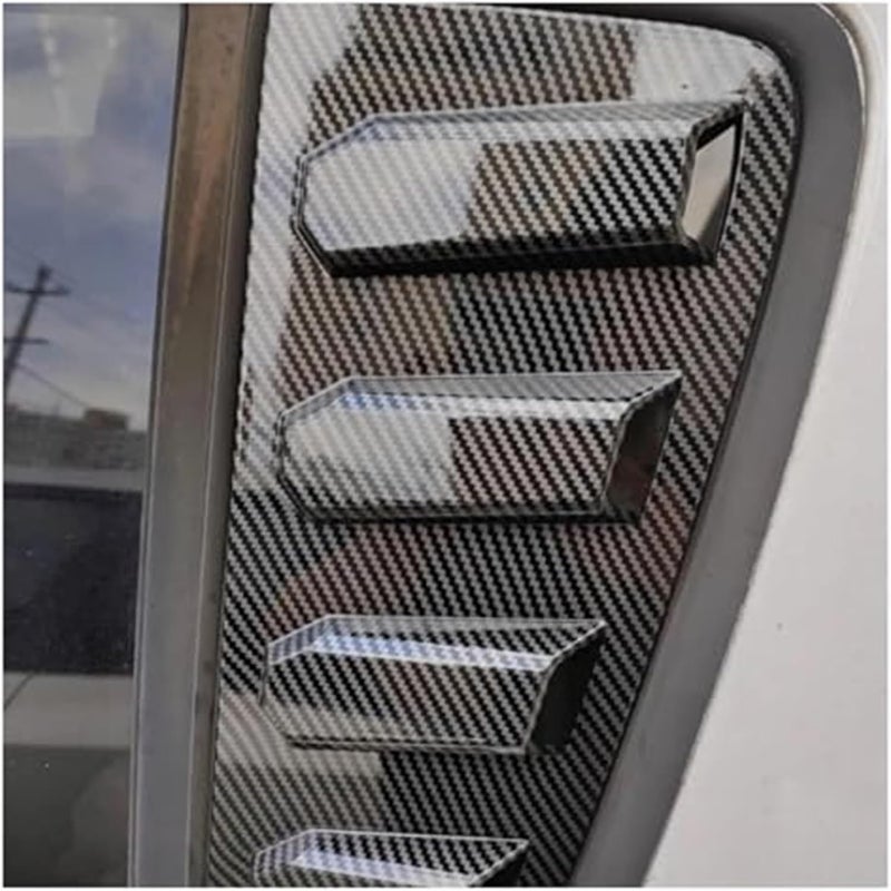 DEMULAX Car Rear Louver Window Cover Trim Sticker - Image 3