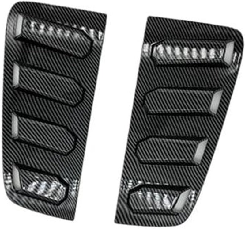 DEMULAX Car Rear Louver Window Cover Trim Sticker - Image 1