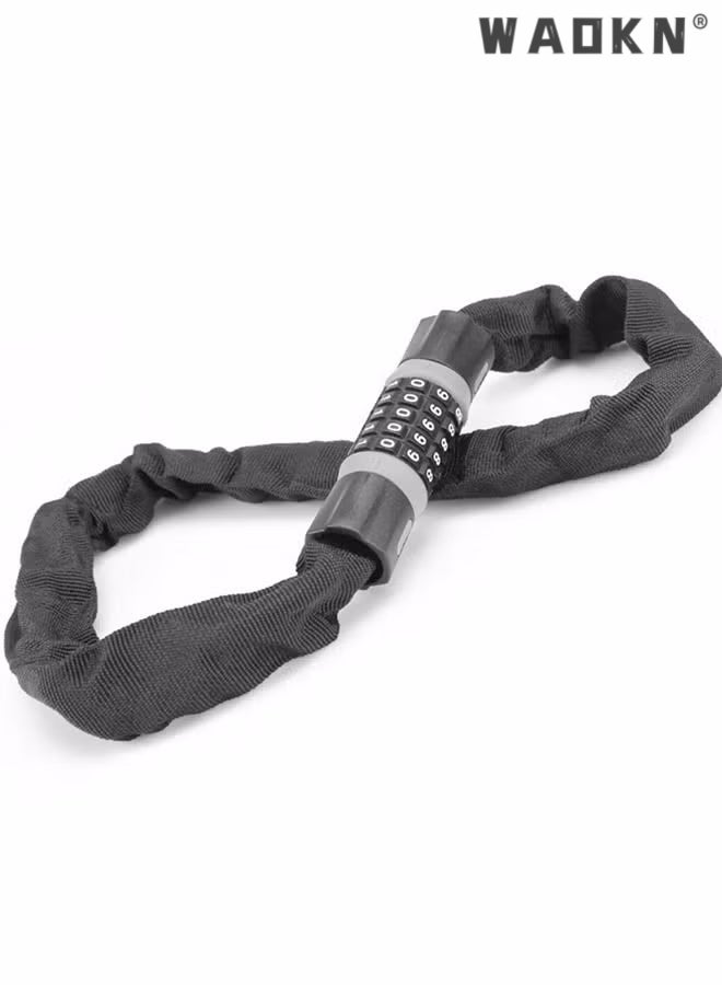 WAOKN 5-Digit Resettable Combination Anti-Theft Bike Locks Security Anti-Theft Bike Lock Chain Resettable Combination Bicycle Lock Bike Locks for Bike, Motorcycle, Bicycle, Door, Gate, Fence, Grill - Image 1