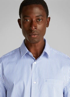 CALVIN KLEIN Poplin Stripe Short Sleeve Shirt  - Image 3