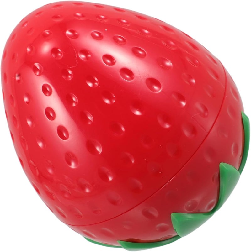 Strawberry-shaped Travel Cream Jar 30g Small Cosmetic Container Refillable Face Cream Lotion Box Portable for Travel and Daily Use - Image 1