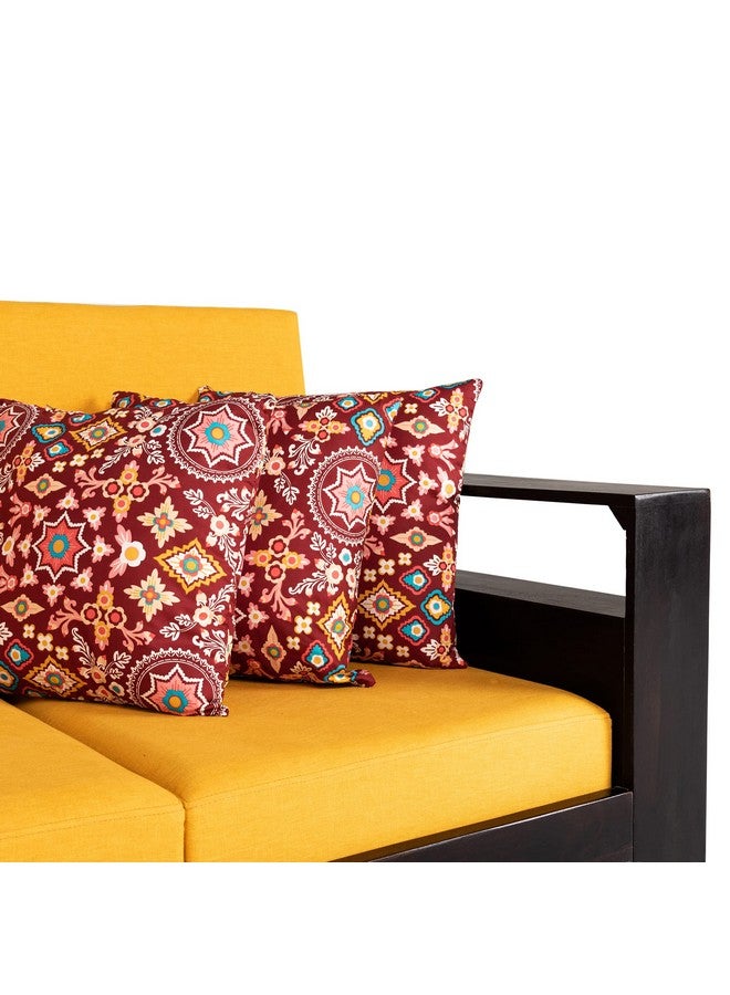 ويكفيت وسادة ويك فيت | ضمان لمدة 3 أشهر | وسادة أريكة، وسادة للأريكة، وسادة 16 بوصة × 16 بوصة، وسائد، وسائد للسرير، مجموعة وسائد من الألياف المجوفة مكونة من 3 قطع (اللون - ألوها هيبيسكوس، متعدد الألوان) - Image 1