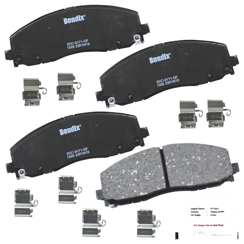 Bendix Priority1 CFC1589 Ceramic Front Brake Pads for Select Models Chrysler Grand Caravan, Pacifica, Town & Country, Voyager, Dodge Journey, Jeep Gladiator, Wrangler, Ram C/V, Volkswagen Routan - Image 2