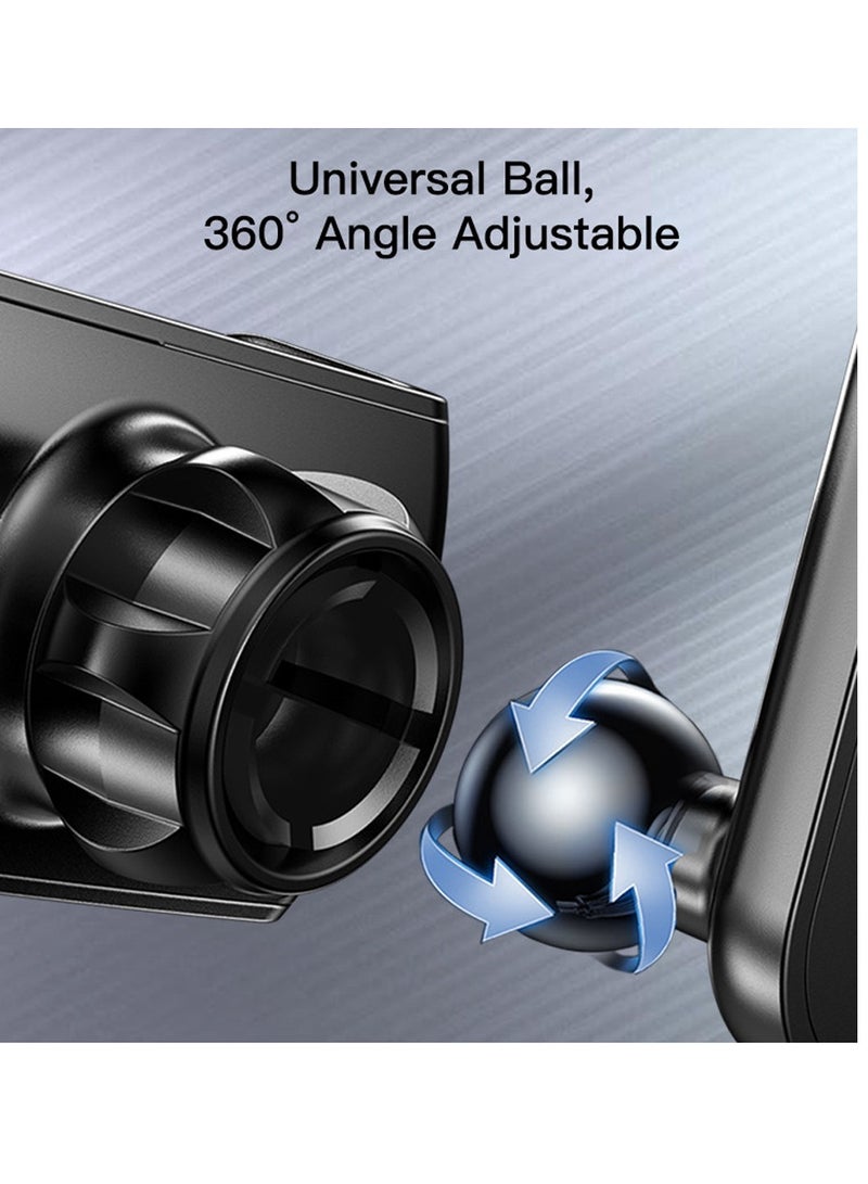 Yesido C165 Air Vent Phone Holder Unique Olecranon Design 720 Two-Way Rotation Car Phone Holder Black - Image 5