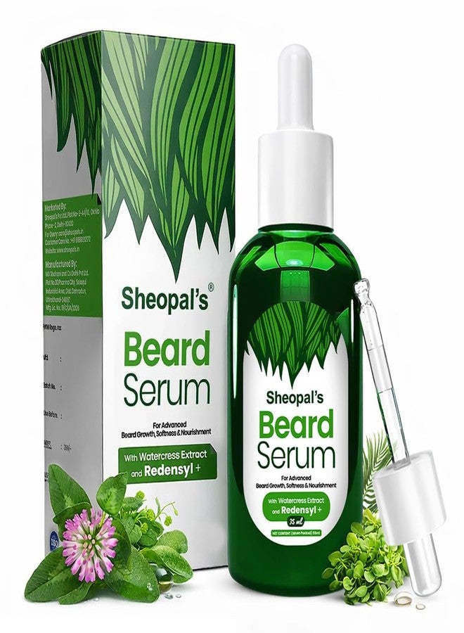 Sheopal's Sheopals Beard Growth Serum for Men with 3X Redensyl - Fast Beard Growth Serum for Thicker, Fuller & Patchy Beard - Non-Sticky Formula - 35ml - Image 1
