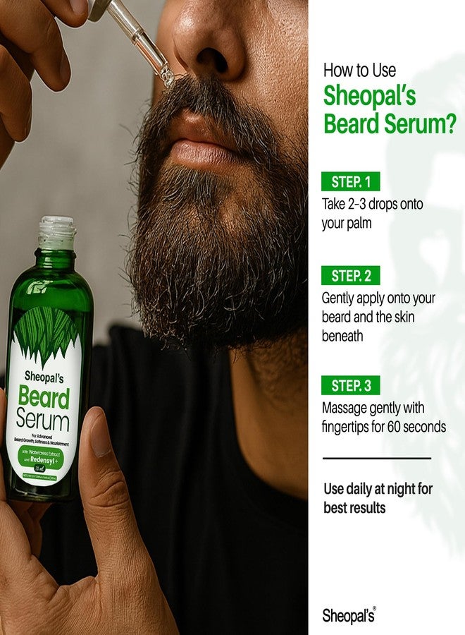 Sheopal's Sheopals Beard Growth Serum for Men with 3X Redensyl - Fast Beard Growth Serum for Thicker, Fuller & Patchy Beard - Non-Sticky Formula - 35ml - Image 4