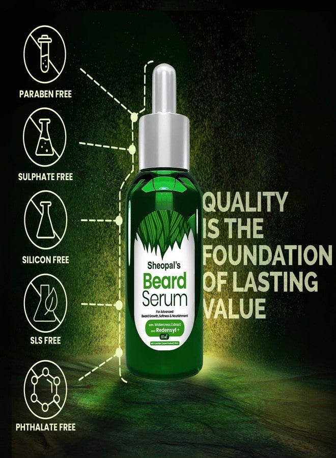 Sheopal's Sheopals Beard Growth Serum for Men with 3X Redensyl - Fast Beard Growth Serum for Thicker, Fuller & Patchy Beard - Non-Sticky Formula - 35ml - Image 5