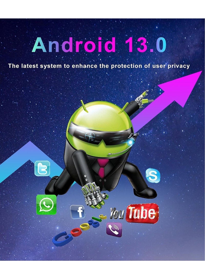 جهاز G96 Max Smart TV Box بنظام Android 13 - ذاكرة وصول عشوائي (RAM) سعة 4 جيجابايت، وذاكرة تخزين (ROM) سعة 64 جيجابايت، ودقة 8K Ultra HD، مع دعم WiFi 6 وBluetooth 5.0 ومنفذ HDMI وجهاز تحكم عن بُعد لبث المحتوى على التلفزيون الذكي. - Image 5