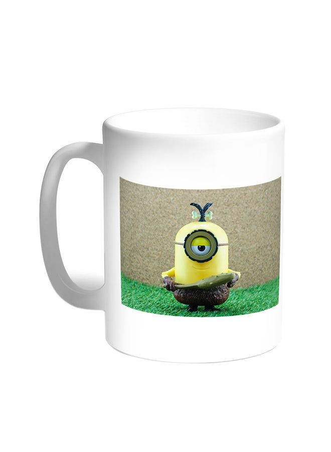 RKN Cartoon Character Printed Coffee Mug White 11ounce - Image 1