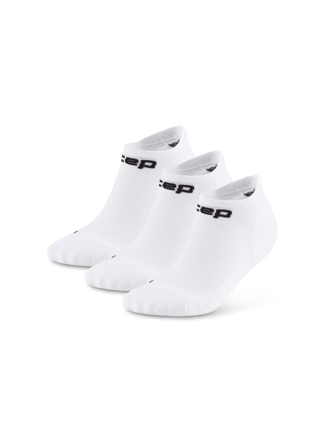 CEP Core Run No Show Socks 5.0, 3-PACK, White, Unisex, LG - Image 1