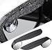 Kutyun 2PCS Blind Spot Mirrors 2in1 Carbon Fiber Rain Eyebrow Reflective Protection Shield Car Exterior Accessories Side Rain Guards with Convex Rear View Mirror Universal for Most Cars - Image 2