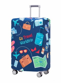 Excefore Luggage Cover, Washable Suitcases Protector Fits 18-21 Inch Luggages (Go travel-Trip, S)  - Image 2