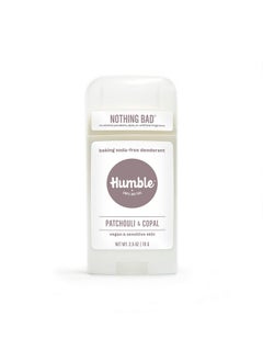 HUMBLE SIMPLE AND TRUE. HUMBLE BRANDS Aluminum-Free Deodorant, Vegan and Cruelty- free, Formulated for Sensitive Skin, Patchouli & Copal, 2.5 Ounce (Pack of 1)  - Image 1