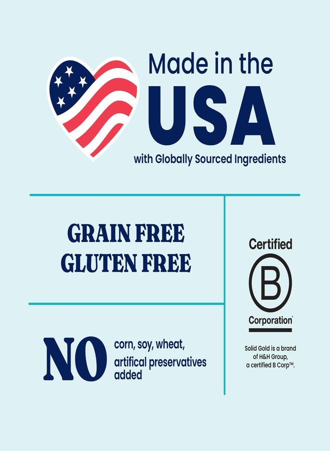 Solid Gold Toy & Small Breed Dry Dog Food Small Bites - Real Lamb, Grain Free, Gluten Free, High Fiber Healthy Kibble w/Probiotics for Gut Health & Digestion Support- All Ages NutrientBoost -3.75LB - Image 5