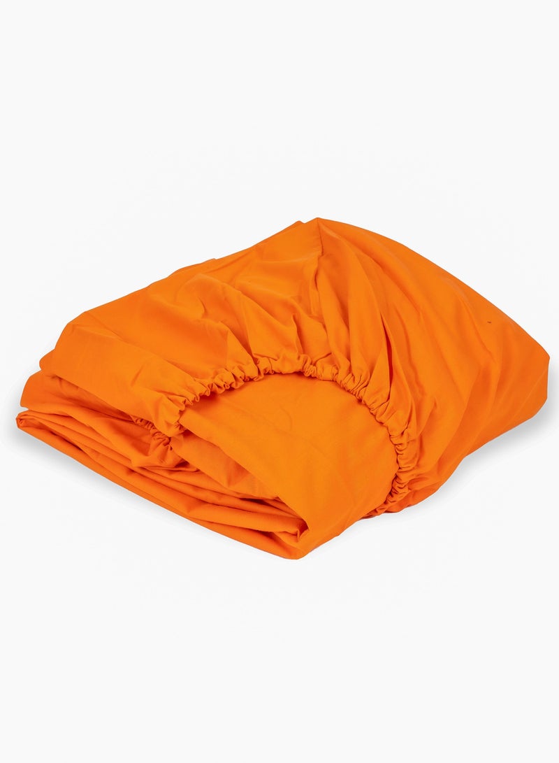 Fitted Sheet Orange 100x200