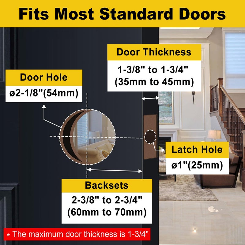 Cml Hardware (3 Pack) Keyed Alike Entry Door Knob  Exterior Door Lock With Same Keys In Solid Stainless Steel For Entrance And Front Door  Round Ball Handle - Image 4
