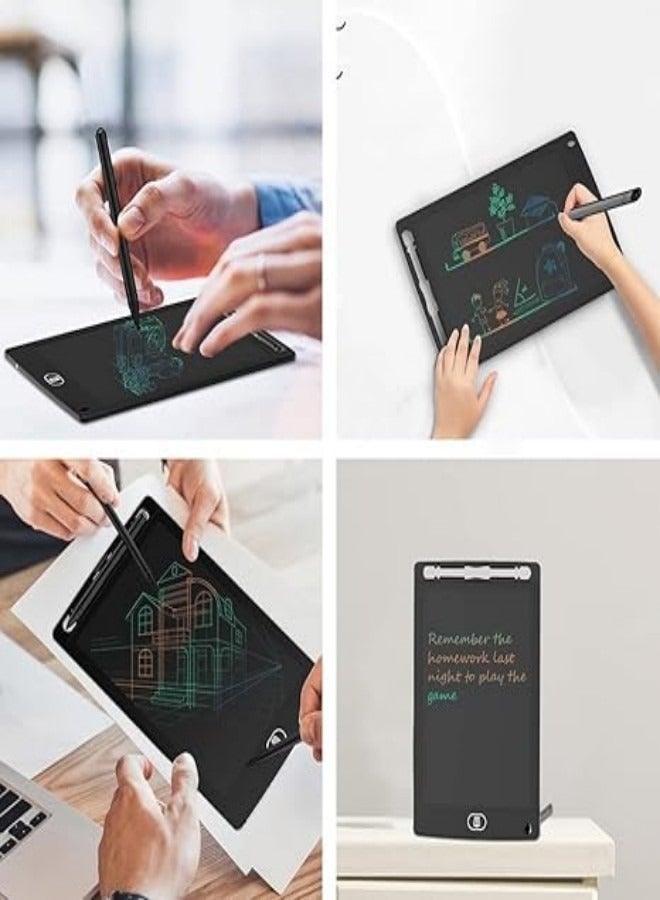 general Colourful LCD Writing Tablet, TIQUS Digital Ewriter with Erase Lock Switch, Electronic Graphics Drawing Board, Portable Handwriting Doodle Pad Office Checklist Home Learning Black - Image 1