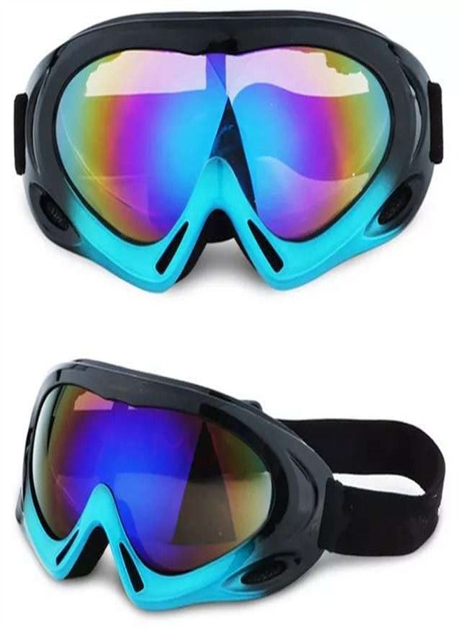 Barakah نظارات دراجة نارية 2 قطعة - نظارات واقية للدراجات الترابية ATV موتوكروس مضادة للأشعة فوق البنفسجية قابلة للتعديل للركوب على الطرق الوعرة للرجال والنساء والأطفال والشباب والبالغين - Image 5