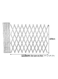 LINGWEI Wooden Trellis Fence Brown 115x105cm 2pcs  - Image 5