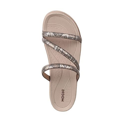 Mochi Women Beige Wedge Heel Comfort Sandal UK/5 EU/38 (34-97) - Image 5