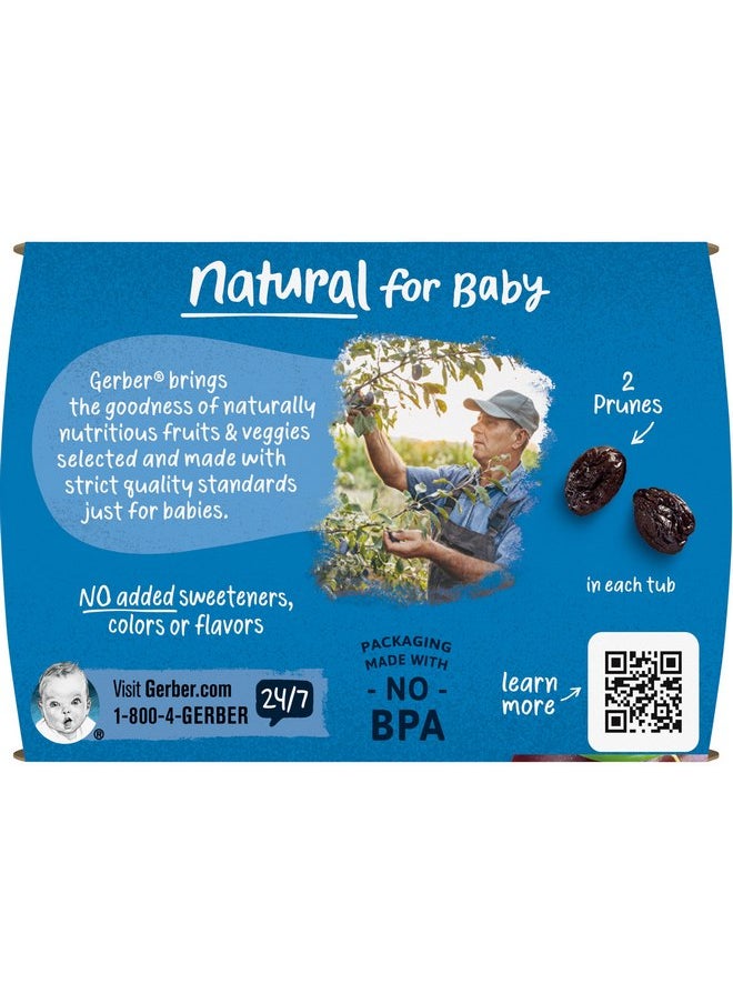 Gerber - Gerber 1st Foods Baby Food, Prune Puree, Natural & Non-GMO, 2 Ounce Tubs, 2-Pack (Pack of 8) - Image 1