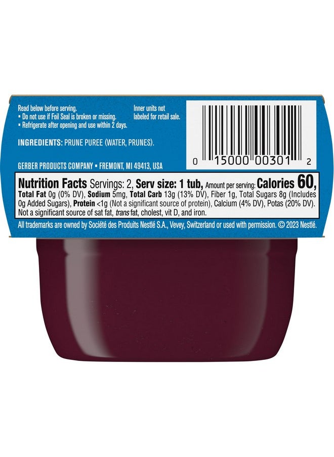 Gerber - Gerber 1st Foods Baby Food, Prune Puree, Natural & Non-GMO, 2 Ounce Tubs, 2-Pack (Pack of 8) - Image 1