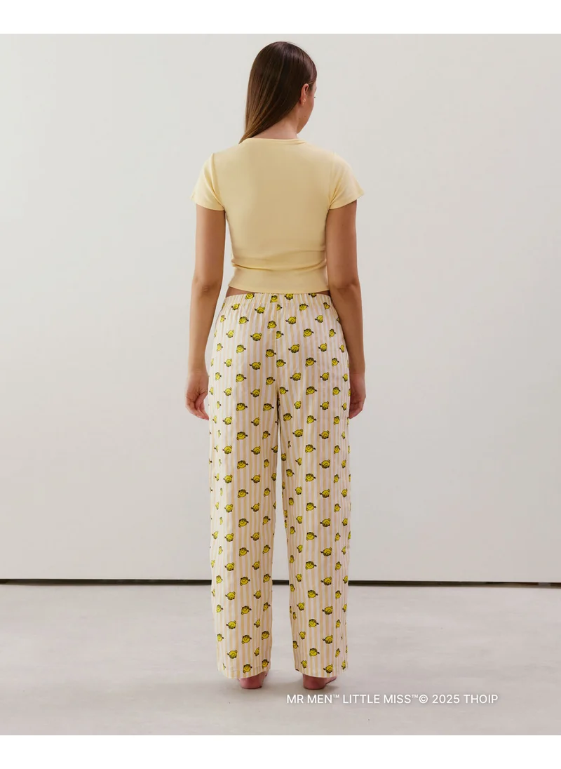 UNDIZ Little miss chill jersey crop top - yellow