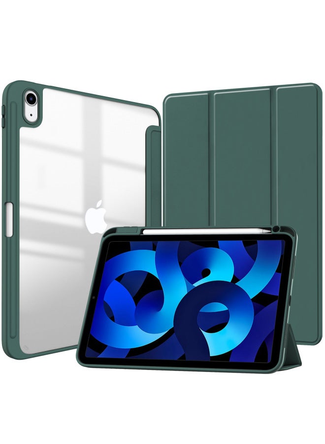 حافظة حماية مسطحة لجهاز IPad Air11 أكريليك IPad2024/pro11/10.9 حافظة جلدية شفافة بفتحة قلم-اللون: أسود-نماذج قابلة للتطبيق: iPad Pro11(2018/2020/2021) - Image 2