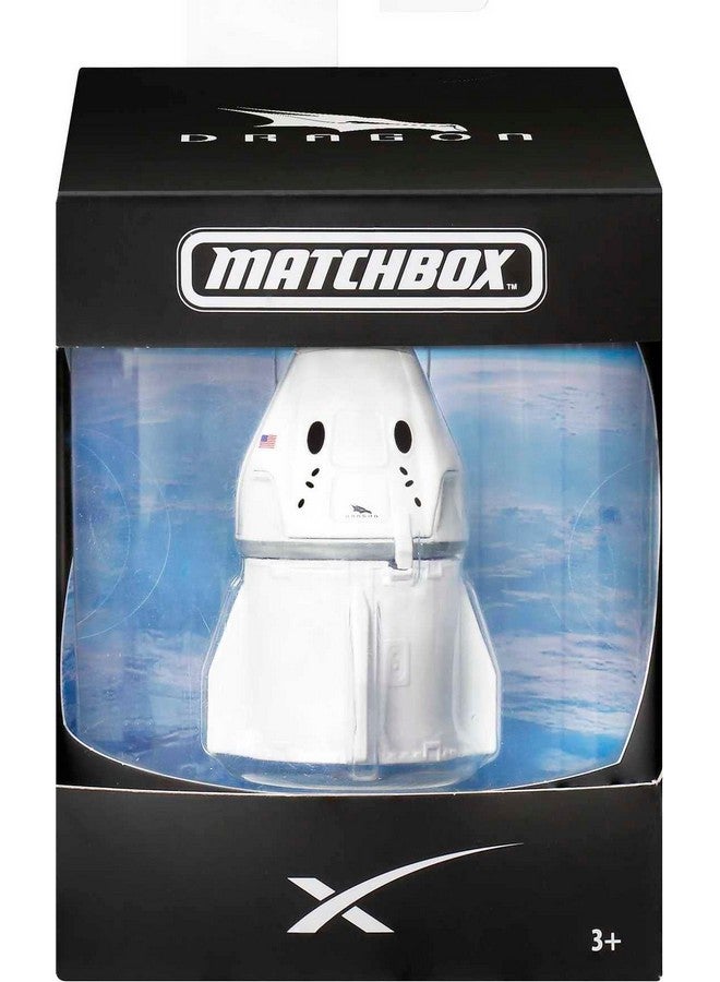 MATCHBOX مركبة Spacex Dragon Spacecraft Premium Diecast Replica مع عبوة قابلة للتجميع - Image 1