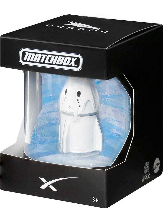 MATCHBOX مركبة Spacex Dragon Spacecraft Premium Diecast Replica مع عبوة قابلة للتجميع - Image 3