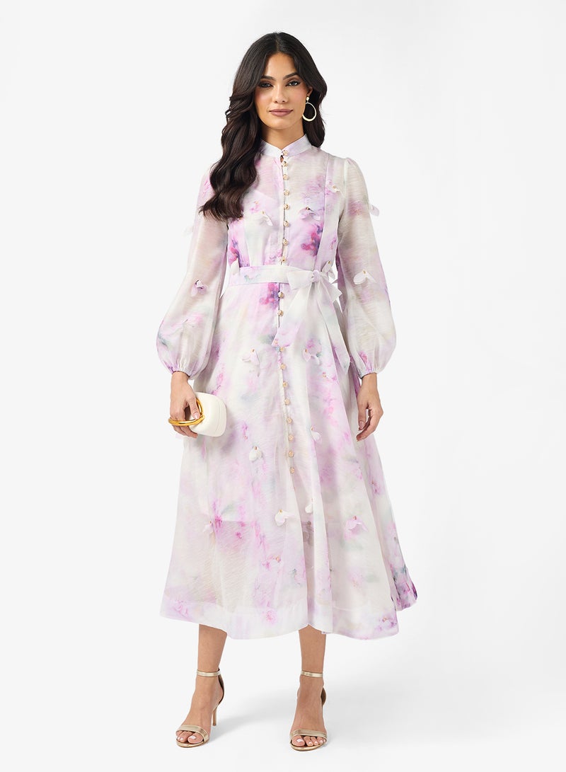 خزانة فستان بطبعة زهور - Image 1