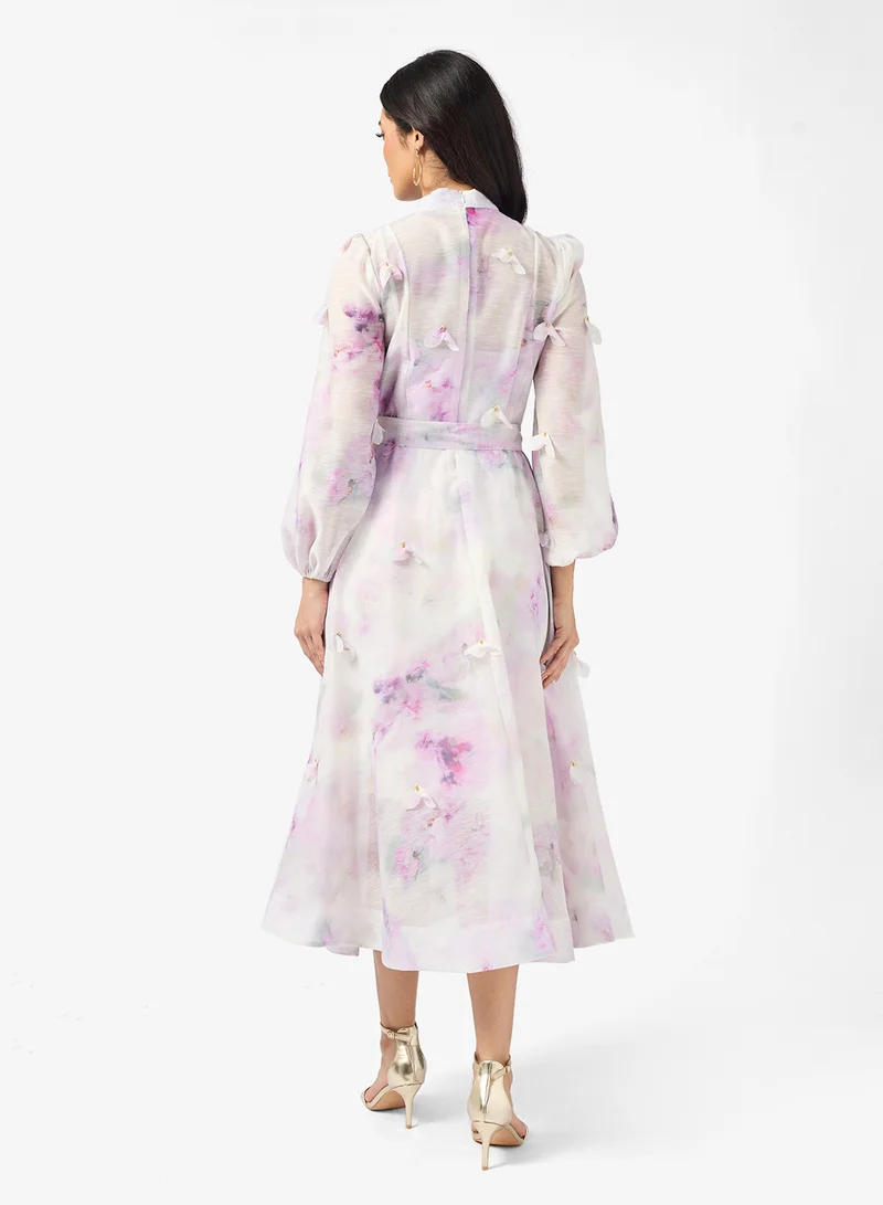 Khizana Floral Print Dress