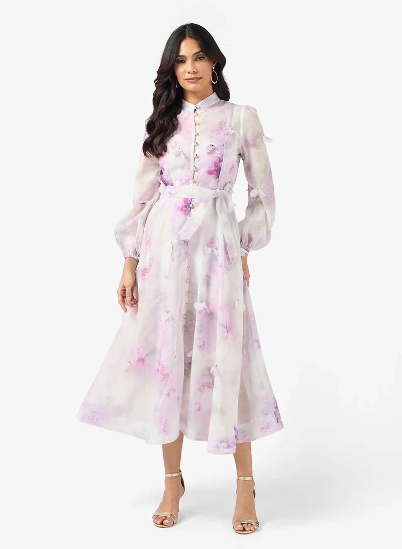 Khizana Floral Print Dress