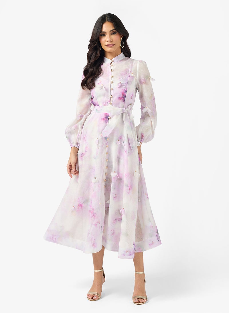 خزانة فستان بطبعة زهور - Image 4