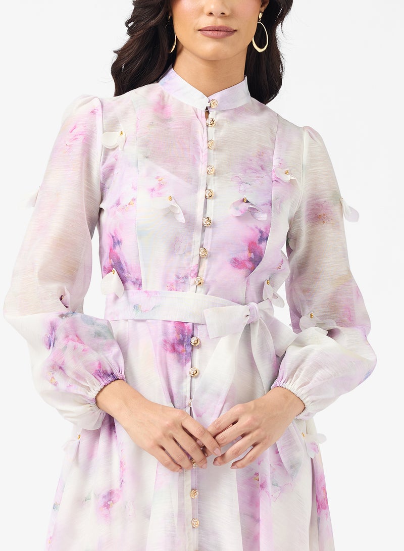 خزانة فستان بطبعة زهور - Image 3