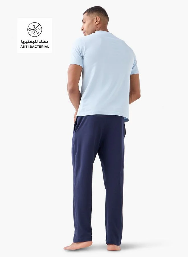 FAV Henley Collar T-shirt and Pyjama Set