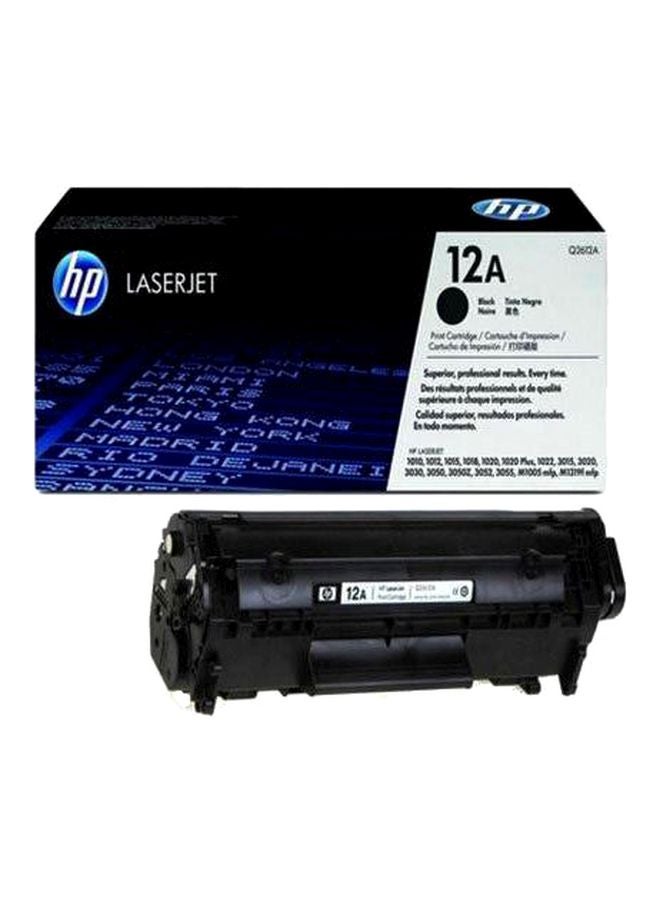 HP خرطوشة حبر 12A أصلية لطابعة ليزر جيت أسود - Image 1
