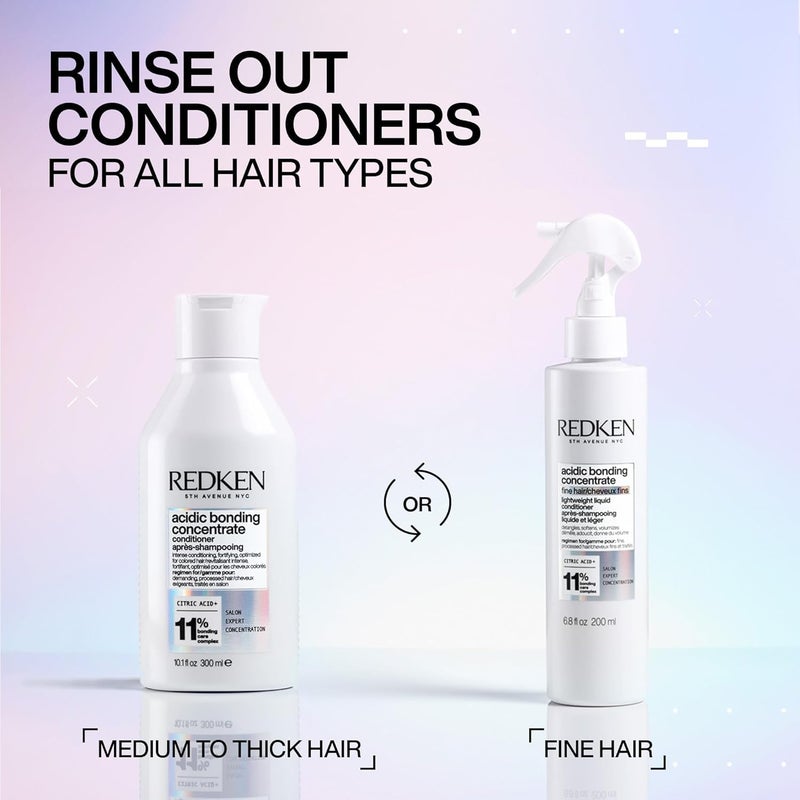 Redken Bonding Conditioner for Damaged Hair Repair | Acidic Bonding Concentrate | For All Hair Types | 1 Fl. Oz. - Image 5