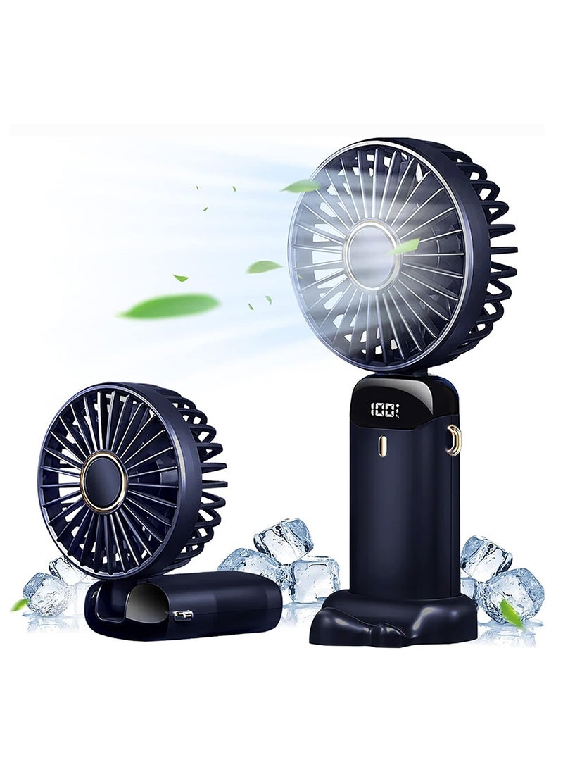 Multifunctional Handheld Fan 3000mAh Battery Operated Fan with Base LED Digital Display 90° Foldable 5 Speeds Portable Mini Desk Cooling Fan with Neck Lanyard - pzsku/ZE347B2B722FBB2ABA09EZ/45/_/1726127684/dc3976c6-8677-400c-b9ba-0352de182771