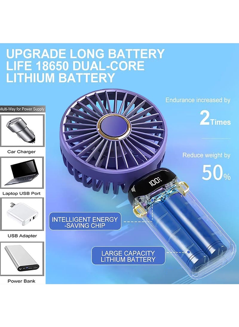 Multifunctional Handheld Fan 3000mAh Battery Operated Fan with Base LED Digital Display 90° Foldable 5 Speeds Portable Mini Desk Cooling Fan with Neck Lanyard - pzsku/ZE347B2B722FBB2ABA09EZ/45/_/1726127693/eb7a44e9-5d1d-4e1b-b1d7-3ec30f4c96dc