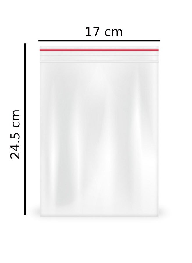 Witty Zipper Plastic Bag (17 x24.5 cm) 50 Piece  - Image 2